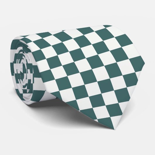 Minimalistische geruite Stropdas (Opgerold)