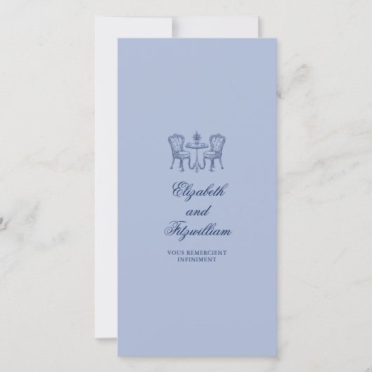 Minimalistische geschetste foto booth Bladwijzer h Bedankkaart (Voorkant)