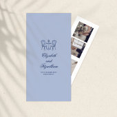 Minimalistische geschetste foto booth Bladwijzer h Bedankkaart