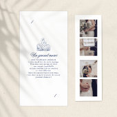 Minimalistische geschetste foto booth Bladwijzer h Bedankkaart