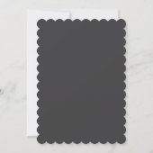 Minimalistische geschulpte script trouwmenu kaart (Achterkant)