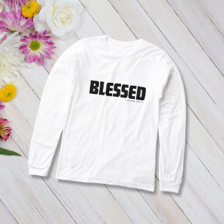 Minimalistische GESEGEND Psalm 119:1 Christelijk G Tri-Blend Shirt