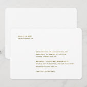 Minimalistische Geslacht Neutrale Geboorte Aankondiging (Voorkant / Achterkant)