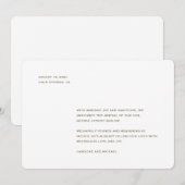 Minimalistische Geslacht Neutrale Geboorte Aankondiging (Voorkant / Achterkant)