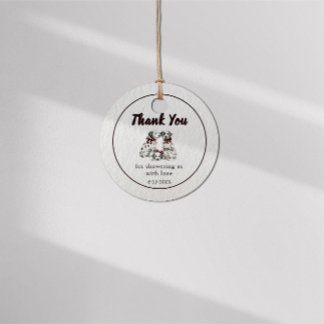 Minimalistische Geslachtsneutrale Chic Dalmatiër  Bedankjes Labels