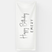 Minimalistische Geslachtsneutrale Gefeliciteerd Ve Spandoek (Verticaal)