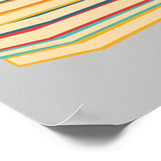 Minimalistische Gestapelde Boeken Wall Art Poster (Hoek)