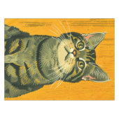 Minimalistische Gestreepte Grijze Tabby Tafelkleed (Voorkant (Horizontaal))