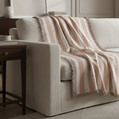 Minimalistische Gestreepte Moderne Jacquard Custom Deken