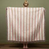 Minimalistische Gestreepte Moderne Jacquard Custom Deken