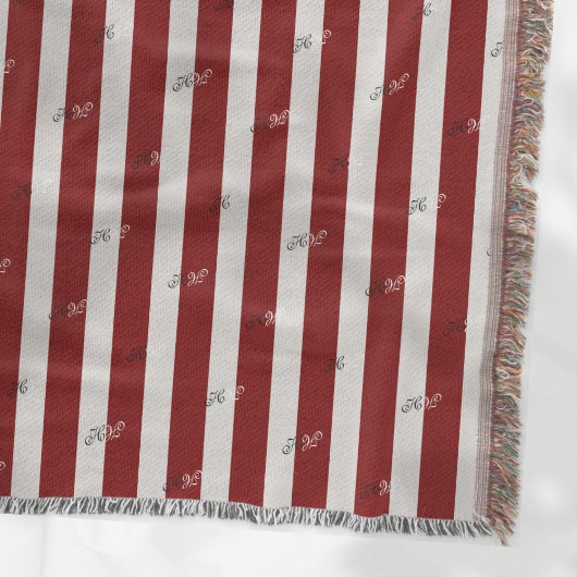 Minimalistische Gestreepte Moderne Jacquard Custom Deken