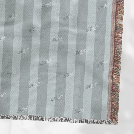 Minimalistische Gestreepte Moderne Jacquard Custom Deken