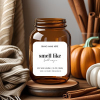 Minimalistische geur als Herfst magische kaars