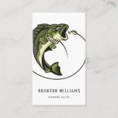 Minimalistische Geviste gids Vist charters Visitekaartje (Voorkant)