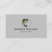 Minimalistische Geviste gids Vist charters Visitekaartje (Voorkant)