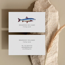 Minimalistische Geviste gids Vist charters Visitekaartje