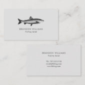 Minimalistische Geviste gids Vist charters Visitekaartje (Voorkant / Achterkant)