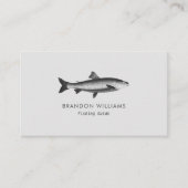 Minimalistische Geviste gids Vist charters Visitekaartje (Voorkant)