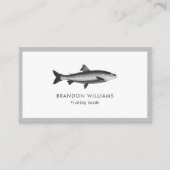 Minimalistische Geviste gids Vist charters Visitekaartje (Voorkant)