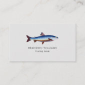 Minimalistische Geviste gids Vist charters Visitekaartje (Voorkant)