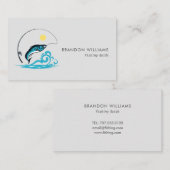 Minimalistische Geviste gids Vist charters Visitekaartje (Voorkant / Achterkant)