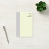 Minimalistische gewone handtekening Crème grijs mo Post-it® Notes (Kantoor)