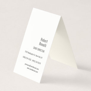 Minimalistische Gewone Handtekening Crème Modern Visitekaartje