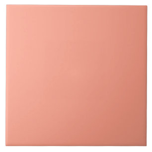 Minimalistische Girly Oranje Zachte Roze tegel Tegeltje