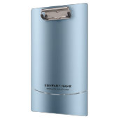 Minimalistische glanzende faux blauwe achtergrond klembord (Links)