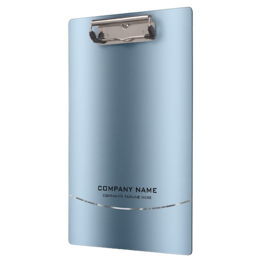 Minimalistische glanzende faux blauwe achtergrond klembord (Links)