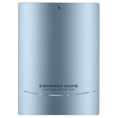 Minimalistische glanzende faux blauwe achtergrond klembord (Achterkant)