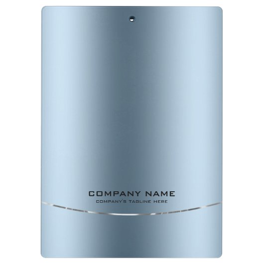 Minimalistische glanzende faux blauwe achtergrond klembord (Achterkant)