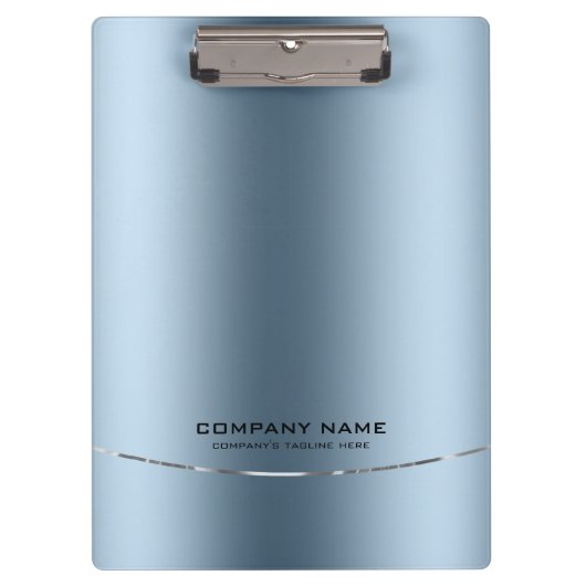 Minimalistische glanzende faux blauwe achtergrond klembord (Voorkant)