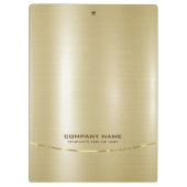 Minimalistische glanzende faux gouden achtergrond  klembord (Achterkant)