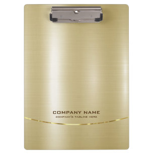 Minimalistische glanzende faux gouden achtergrond klembord