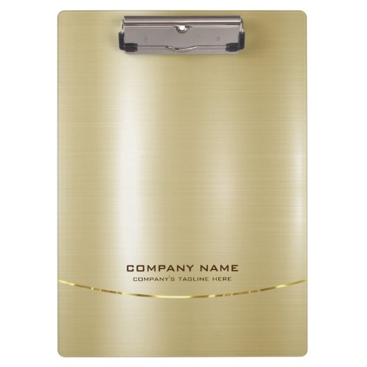 Minimalistische glanzende faux gouden achtergrond  klembord (Voorkant)