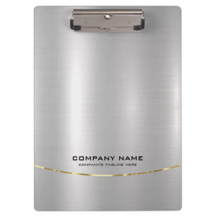 Minimalistische glanzende faux zilveren achtergron klembord