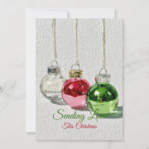 Minimalistische glazen kerstversiering