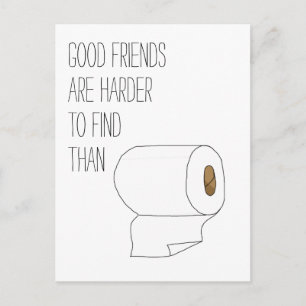 Minimalistische goede vrienden COVID 19 geïllustre Briefkaart