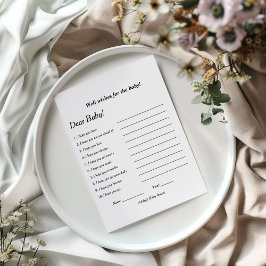 Minimalistische goede wensen voor het baby shower  kaart