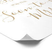 Minimalistische Gok Hoeveel Kusjes Poster (Hoek)