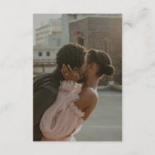 Minimalistische Gold Arch trouwfoto Dank u Bedankkaart (Achterkant)