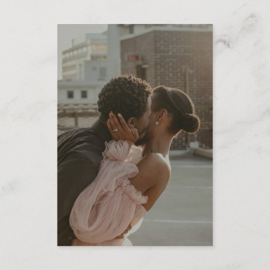 Minimalistische Gold Arch trouwfoto Dank u Bedankkaart (Achterkant)