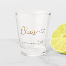 Minimalistische Gold Cheers to the Future Mrs.