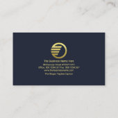 Minimalistische Gold Investment Graph Financial Ad Visitekaartje (Achterkant)