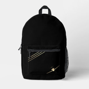 Minimalistische Gold Jet-rugzak Bedrukte Rugzak