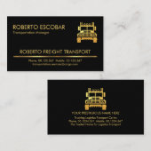 Minimalistische Gold Line Trucking Visitekaartje (Voorkant / Achterkant)