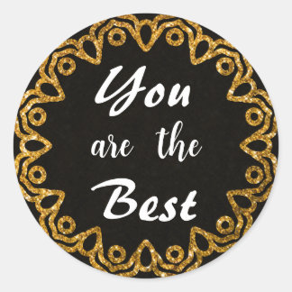 Minimalistische Gold Mandala Appreciation Stickers