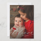 Minimalistische Gold Script Calligraphy Flat Holid Feestdagenkaart (Voorkant)