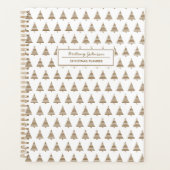 Minimalistische Gold Tree Kerstplanner met naam Planner (Voorkant)
